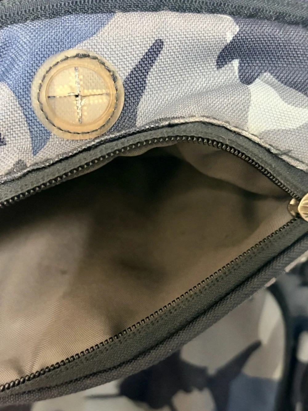 Pottery Barn Kids Blue Shark Camo Large Backpack